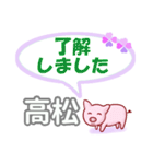 高松「たかまつ」さん専用。日常会話（個別スタンプ：4）