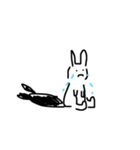 useful transparent rabbit（個別スタンプ：7）