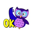 Owl small blue（個別スタンプ：12）