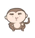 The life of monkey with thick eyebrows（個別スタンプ：6）