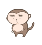 The life of monkey with thick eyebrows（個別スタンプ：7）