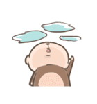 The life of monkey with thick eyebrows（個別スタンプ：17）