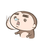 The life of monkey with thick eyebrows（個別スタンプ：21）