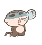 The life of monkey with thick eyebrows（個別スタンプ：36）