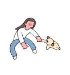 犬と飼い主（個別スタンプ：19）