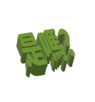 3D-text(part2)（個別スタンプ：8）