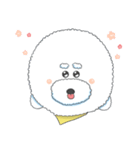 White poodle milk（個別スタンプ：1）