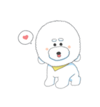 White poodle milk（個別スタンプ：2）