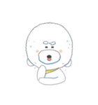 White poodle milk（個別スタンプ：11）