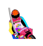Moto Race Rainbow-colored Riders 3 @04（個別スタンプ：5）