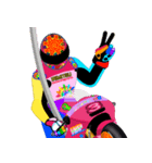 Moto Race Rainbow-colored Riders 3 @04（個別スタンプ：17）