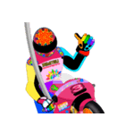 Moto Race Rainbow-colored Riders 3 @04（個別スタンプ：22）