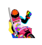 Moto Race Rainbow-colored Riders 3 @04（個別スタンプ：25）