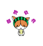 the cat like's to eat watermelon（個別スタンプ：2）