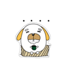 Lovely sticker dog（個別スタンプ：4）