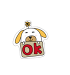 Lovely sticker dog（個別スタンプ：21）