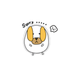 Lovely sticker dog（個別スタンプ：34）