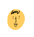 Yellow oval emoji（個別スタンプ：1）