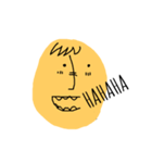 Yellow oval emoji（個別スタンプ：3）