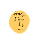 Yellow oval emoji（個別スタンプ：4）