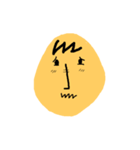 Yellow oval emoji（個別スタンプ：11）