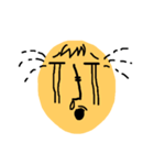 Yellow oval emoji（個別スタンプ：14）