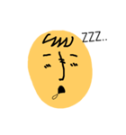 Yellow oval emoji（個別スタンプ：16）
