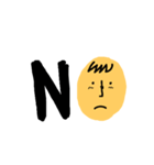 Yellow oval emoji（個別スタンプ：20）