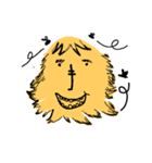 Yellow oval emoji（個別スタンプ：28）