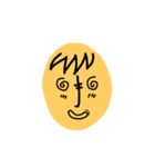 Yellow oval emoji（個別スタンプ：32）