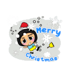 Shiro^..^！17Merry Christmas.（個別スタンプ：25）