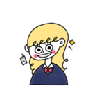 EMILY (blonde hair JK)（個別スタンプ：4）