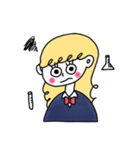 EMILY (blonde hair JK)（個別スタンプ：7）