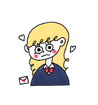 EMILY (blonde hair JK)（個別スタンプ：8）