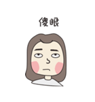 Square face girl（個別スタンプ：10）