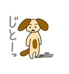 茶色い犬たちデス新2（個別スタンプ：7）