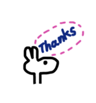 Co co the rabbit（個別スタンプ：8）