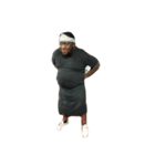 Obese black man transforms into gorilla（個別スタンプ：2）