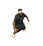 Obese black man transforms into gorilla（個別スタンプ：4）