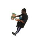 Obese black man transforms into gorilla（個別スタンプ：5）