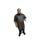 Obese black man transforms into gorilla（個別スタンプ：8）