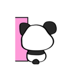 Pink Panda [Eng ＆ Kor} 3（個別スタンプ：36）