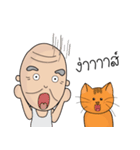 Grandpa Grandma ＆ Lovely Cat（個別スタンプ：14）