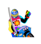 Moto Race Rainbow-colored Riders 223 @04（個別スタンプ：25）