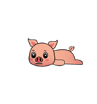 A Lazy Piggy (Global)（個別スタンプ：2）