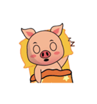 A Lazy Piggy (Global)（個別スタンプ：4）