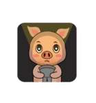 A Lazy Piggy (Global)（個別スタンプ：17）