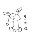 seal cat uncle and long-necked rabbit（個別スタンプ：24）