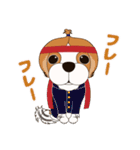 キャバリア犬♪ブレンハイム(白多め)1（個別スタンプ：18）