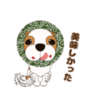 キャバリア犬♪ブレンハイム(白多め)1（個別スタンプ：22）